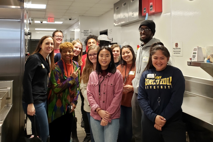 Group of CSP Students in a kitchen