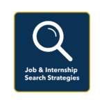Job and internship search strategies button