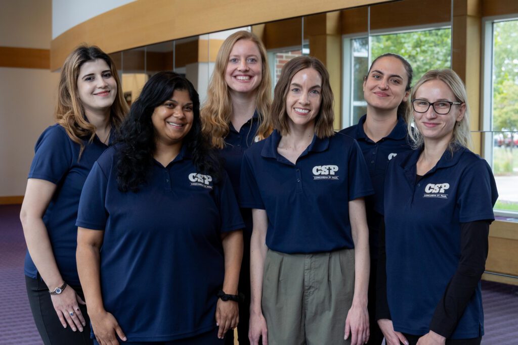 Group headshot of the CSP international student services team.
