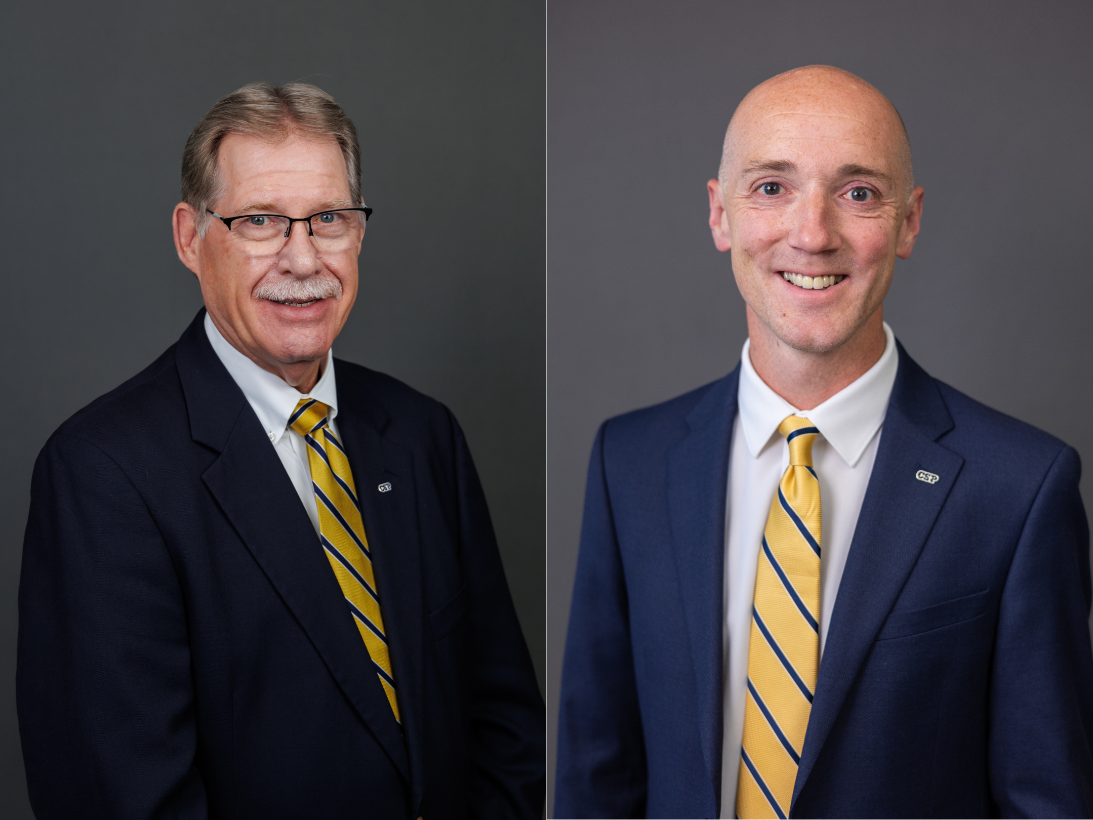 Headshots of Mark Hill and Ryan Peterson.